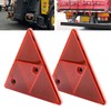 YnGia 2PCS Trailer Reflector Red Triangle Reflective Rear Warning Reflectors