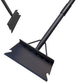 59 Inch Garden Cleaning Shovel with Adjustable Handle, Ice Scraper Snow Shovel Multifunctional Garden Tool Floor Cleaning Scraper Outdoor Spade Shovel for Scraping, Weeding, Lawn Edging