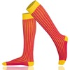 Mysocks Unisex Ribbed Knee Socks Made of Extra Fine Combed