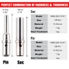 JRready ST6286 1 Pin DTHD Connector 4 Sets,IP67 Waterproof Single