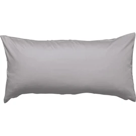 Erwin Müller Cushion cover, Maco satin Landshut, 100% cotton, silky shine, with practical zip, temperature regulating, silver, size 40 x 80 cm