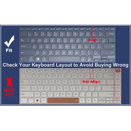 MUBUY Keyboard Cover Skin for ASUS Zenbook 14 OLED UX3405 & ZenBook Flip 14 UP3404，ZenBook 14X UX3404，ZenBook Pro UX6404, ZenBook UM3406 14 inch Laptop US Keyboard Cover-TPU