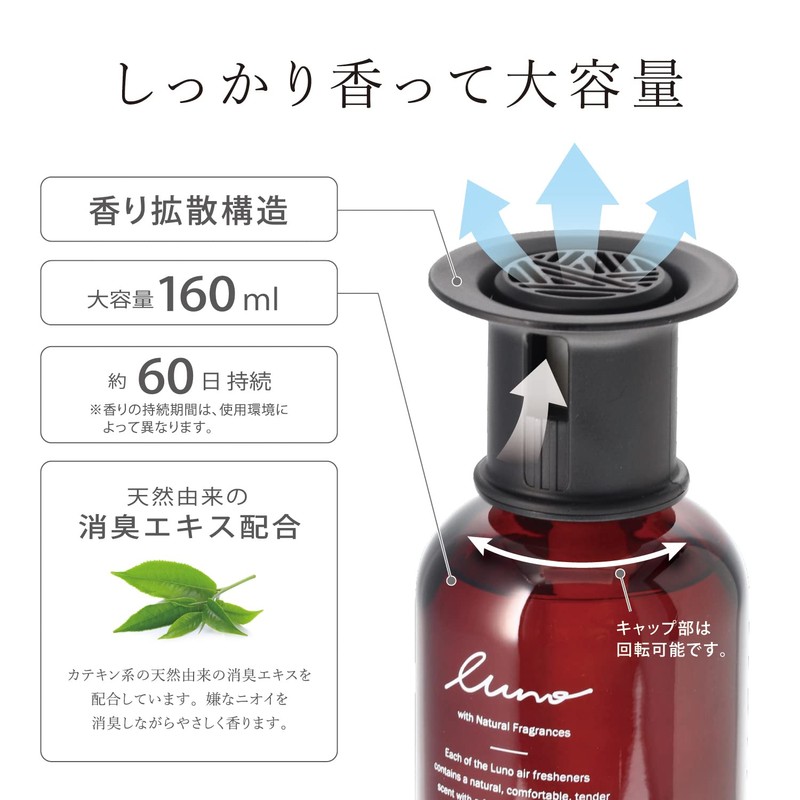 Carmate L984 Car Deodorizing Air Freshener, Standing Type, Luno, Liquid,