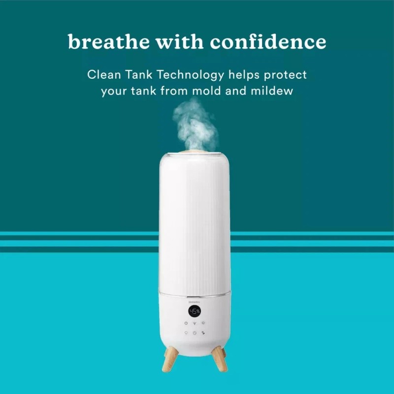 HoMedics Breathe Better Cool Mist Ultrasonic Top-Fill Humidifier w/ Aromatherapy