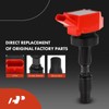 A-Premium (Red) Set of 8 Ignition Coil Pack and Iridium