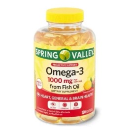 Omega 3 - 1000 mg - 120 cápsulas blandas con sabor a limón