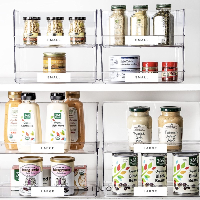 BINO | Stackable Plastic Storage Bins, Medium | THE MYRIAD