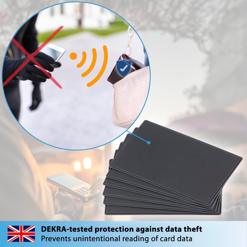 valonic RFID Wallet Shield - Ultra Slim - 6-Pack -