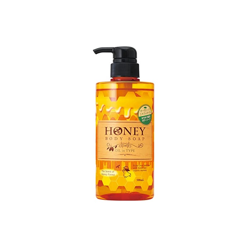 Honey Body Soap, Oil-in-Type, 16.9 fl oz (500 ml)