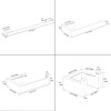 4-piece SUS 304 Stainless Steel Wall Mounted Bathroom Hardware Accessories