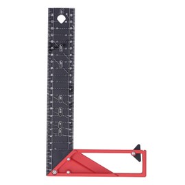 Woodworking Straight Angle Ruler 30° 45° 90° 3mm Thickness Adjustable High Accuracy Universal for Measuring25cm/9.84in
