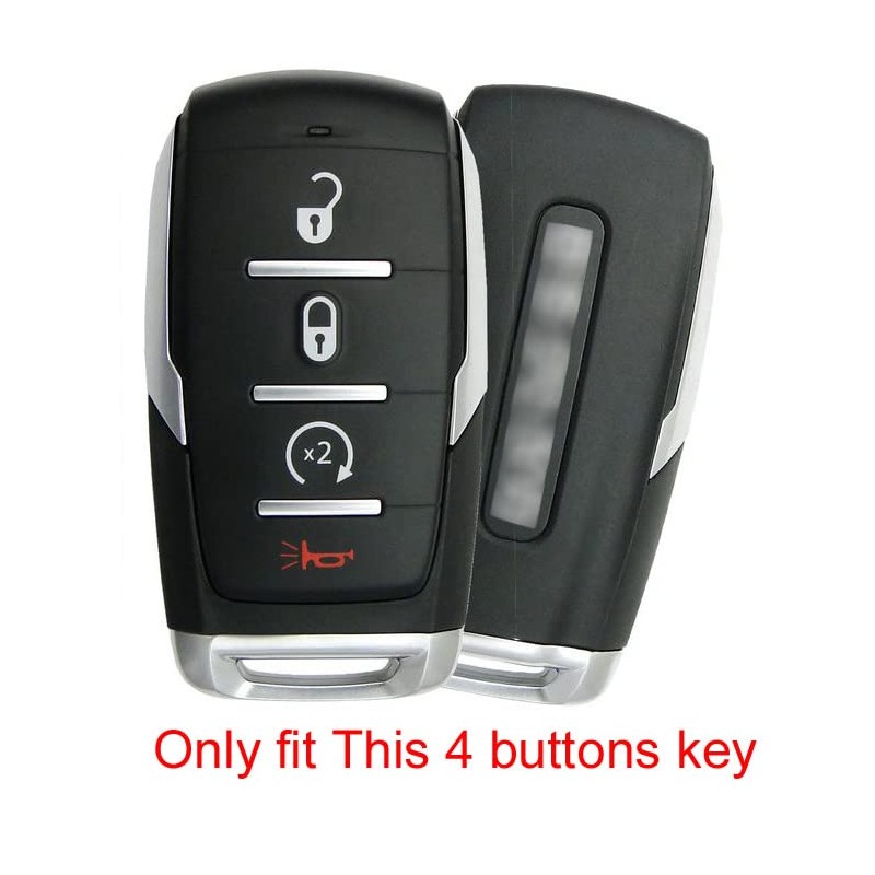 Silicone Remote Key Fob Cover Case for Ram 1500 2500