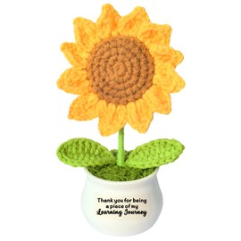 TTOVEN Teacher Gifts,Teacher Leaving Gifts,Positive Sunflower Doll Crochet,Teacher Appreciation Gift,Thank You Presents,Birthday,Christmas,Graduation Presents