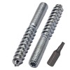 SKIR'CO (50 pcs) Hanger Bolts M6 x 50 mm, Double