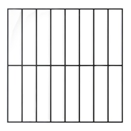 COMSTICKC White Peel and Stick Backsplash,10 Pcs 12''x12'',Glossy White Peel and Stick Tiles Kitchen Backsplash Bathroom, Renter Friendly Adhesive Backsplash Waterproof, Black Grout