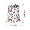 Maishijie 2 x Heavy Duty Cotton Linen Laundry Bags (Love)