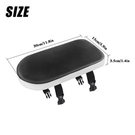 BAYINBROOK Bicycle Back Seat Cushion with Backrest, Safety for Bicycle Rear Seat Cushion, Armrest, Footrest, Comfortable Seat Cushion for Children or Adults (Seat)