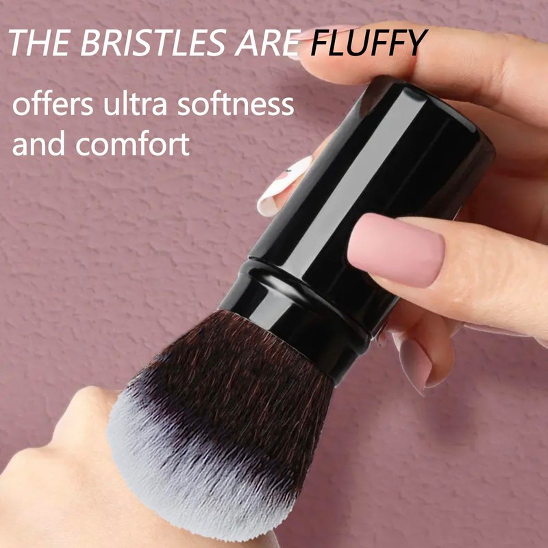 Kabuki Makeup Brush Portable Powder Brush Retractable Makeup Brushes Soft