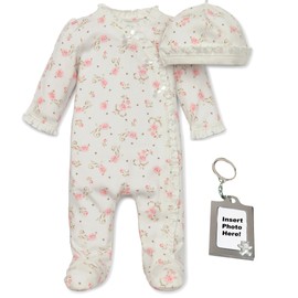 Little Me Baby Girls Pajamas Infant-and-toddler-bodysuit-footies, Off-white, 9 Months US