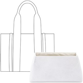 FANJI Project Tote Bag Organizer Insert for Chloe Woody Tote Handbag,Custom Fit Inside Premium Craie Lightweight WaterResistant Purse Insert with Cup Holder Accessories