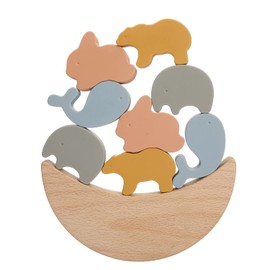 Youuys Baby Stacking Montessori Toys for Toddlers Balance Silicone Stacking Block Toys for Fine Motor Skills for Boys Girls Gifts