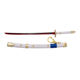 Zoro One Piece Katana Enma Keyring A11761 22 cm Long Made of Zinc and Steel with an Opening System Supplied in Blister Packaging Ref A11761, multicoloured