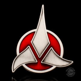 QMX Star Trek Klingon Logo Magnetic Communicator 2.5" Pin- Metal- MOC