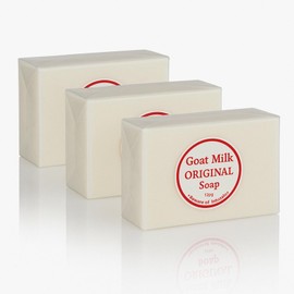 Skin Science Original Goat Milk Soap Bar – 120g | Moisturizing, Exfoliating & Nourishing Face & Body Cleanser with Natural Vitamins | Gentle Formula for All Skin Types - 3 Bars