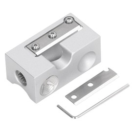 Multifunctional Tip Repair Shaper Ergonomic Design Pool Cue Pinprick Blade Accessory for Pool Cue Shaping Silver