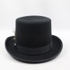 HXC Top Hat Men's Small Black De Luxe 100% Wool