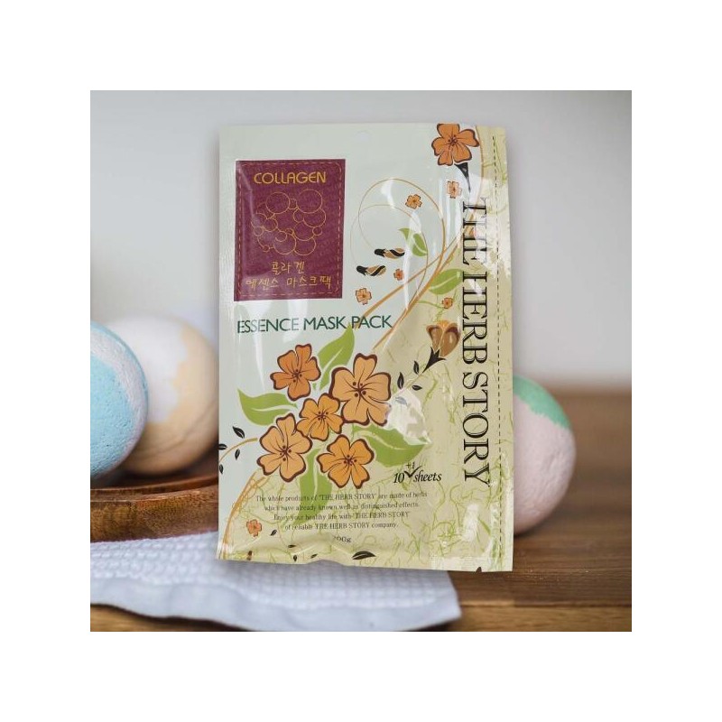 ArtBox 아트박스/허브스토리 더허브스토리에센스 마스크팩 콜라겐 11매입 Artbox/Herbstory TheHerbstoryEssence Mask Pack