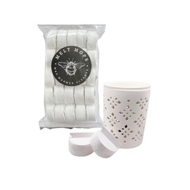 Wax Melt Removal Pads – 100% Cotton Cleaning Pads for Scented Wax Warmers, Large Absorbing Pads for Soy, Beeswax & Wax Melts, Easy Wax Remover – 25 Pack by Melt Mop