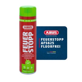 ABUS Fire Extinguisher Spray Fire Stop AFS625 Fluorine-Free - Handy Fire Extinguisher Against Fire Classes 5A and 5F - Long Lasting - Made in Germany - for Household, Kitchen, Camper and Grill