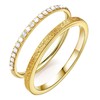 2-Pack Gold Plated Stacking Rings for Oura Ring 4/Gen 3,Non