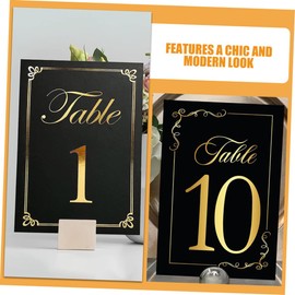 NOLITOY 3sets Double Sided Table Number Cards for Weddings Parties and Events Decorative Number Cards for Banquets Anniversaries and Catering 30pcs*3