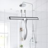 Shower Squeegee for Glass Door 12-Inch Stainless Steel Bathroom Squeegee