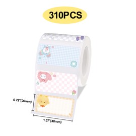 3 Rolls 40x20mm Color Thermal Label Paper, No Ink Needed, Low Cost & High Efficiency for Product Labels, DlY Stickers, Home & Ofice Use, versale Labeling Vibrant Label Desian,Inkfree Labeling