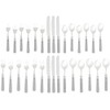 Ginkgo International Le Prix Stainless Steel Dishwasher-safe 30piece flatware set,