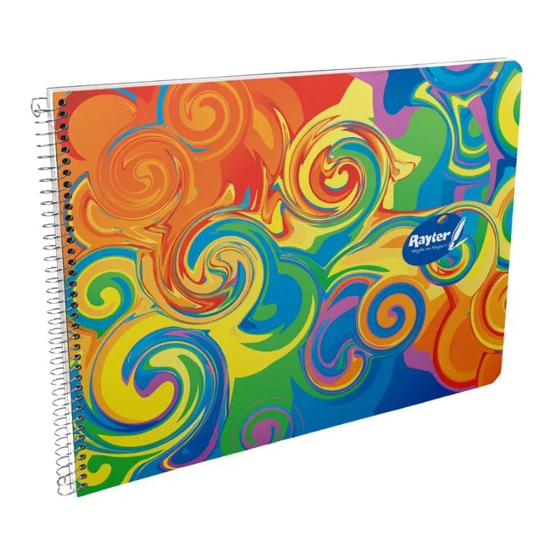 Cuaderno Marquilla Rayter Block Dibujo 30 Hjs C/papel China Color