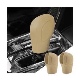 zipelo 2 Pack Car Gear Shift Knob Cover, Anti-Slip Auto Knob Gear Stick Protector, Comfortable Silicone Handbrake Shifter Cover for Men Women, Universal Vehicle Interior Accessories