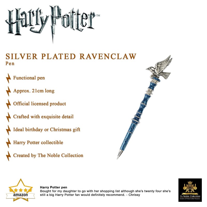 The Noble Collection Ravenclaw Pen Versilbert