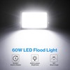 Olafus 2 Pack 60W LED Flood Light Outdoor, 6000LM Super