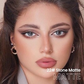 evpct Stone Matte Cream Eye Shadow Brightener Sticks Set for Eyes, Stone Matte Pencil Eye shadow Applicator Stick Pen Palette Makeup Waterproof sombras en crema para ojos 22#