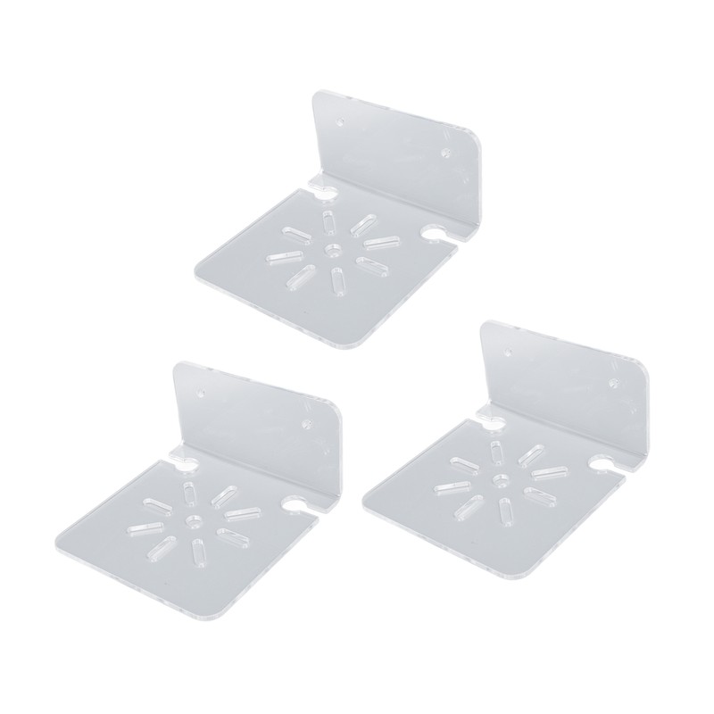 3pcs Acrylic Small Wall Shelf Floating Shelf for Security Cameras