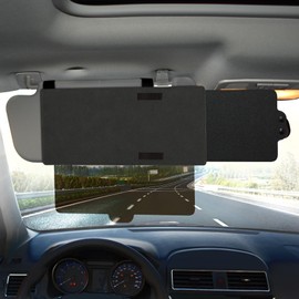 Sun Visor Extender for Car, Polarized Car Visor Extender with Polycarbonate Lens and Side Sunshade, Car Visor Protect from Glare, UV Rays, Snow Blindness for Safe Driving, Universal Fit Cars