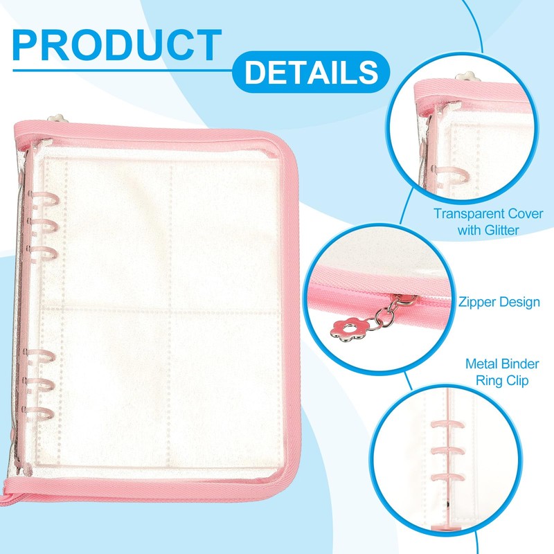 PATIKIL Sticker Organizer Binder, Reusable A5 Sticker Album Collecting Book