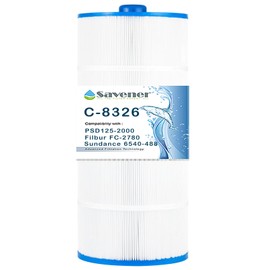 Savener Spa Filter Compatible with 6540-488,Sundance Double End 120, PSD125-2000, C-8326, FC-2780, Magnum SU125,125 sq.ft, 1 Pack