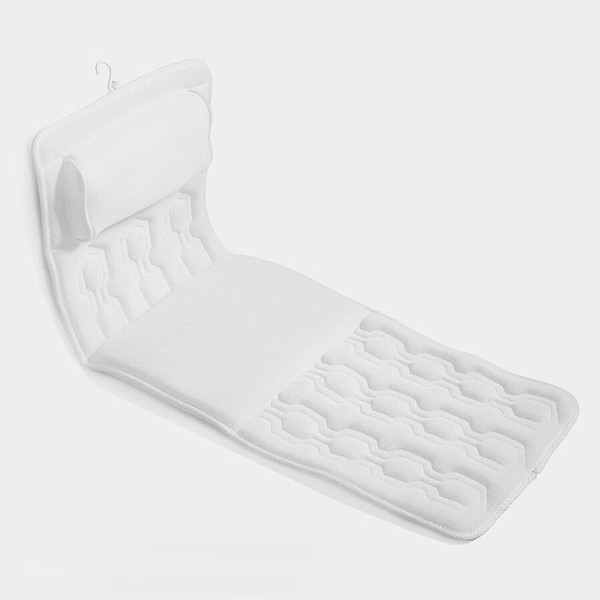 Full Body Bath Pillow for Bathtub, Spa Tub Cushion with