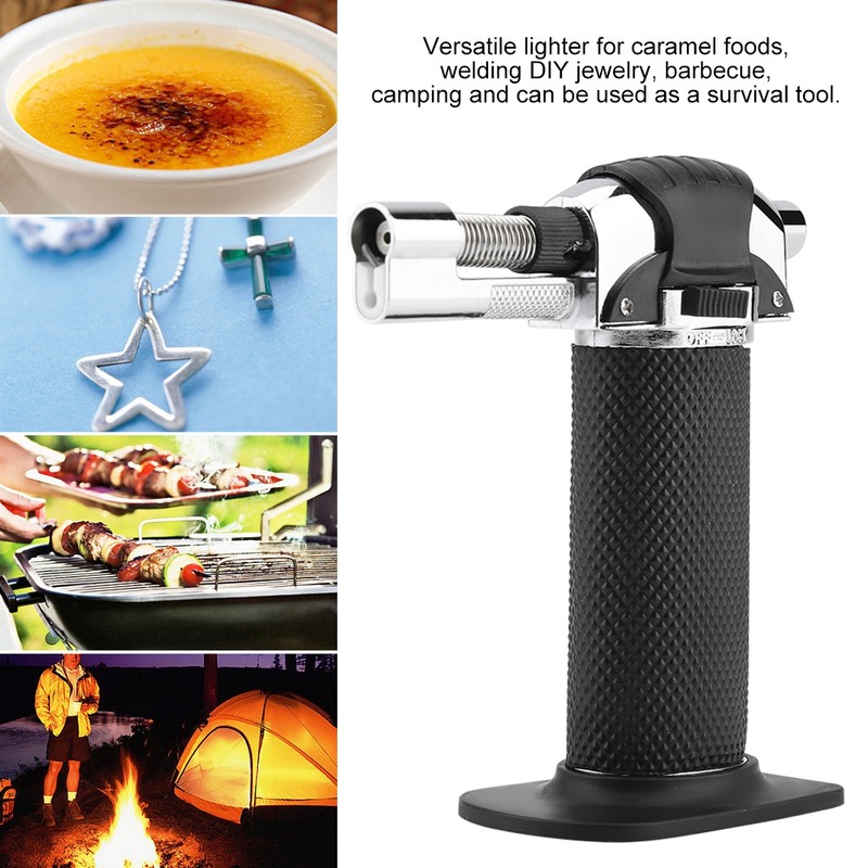 Portable Windproof Gas Butane Lighter Flame Gun Burner Fire Starter