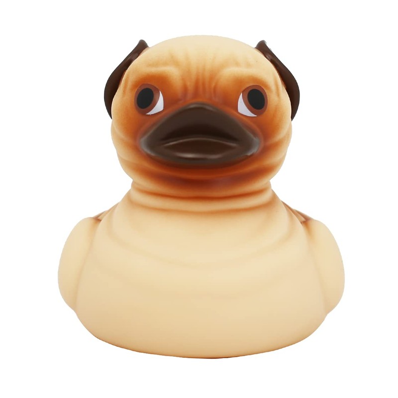 PUG RUBBER DUCK Novelty Gift Collectable